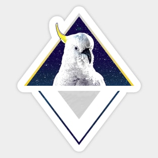 Modern Design Space Cockatoo Sticker